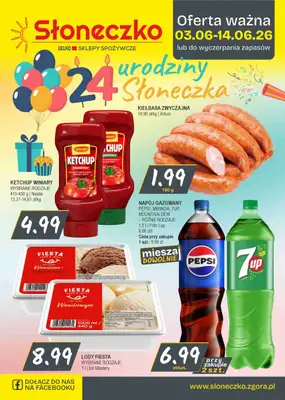 Słoneczko - gazetka promocyjna Gazetka od środy 03.06 do niedzieli 14.06