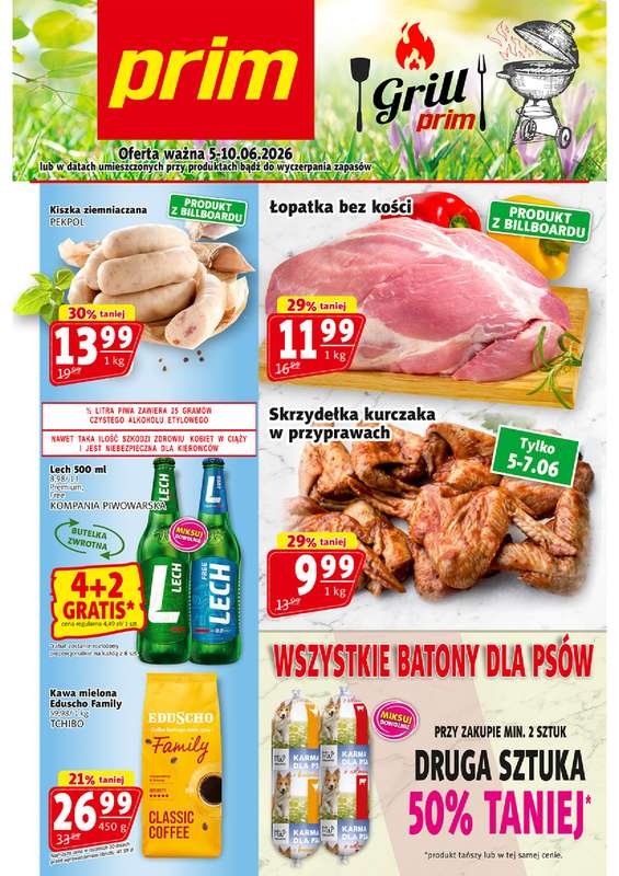 Prim Market - gazetka promocyjna Gazetka od piątku 05.06 do środy 10.06