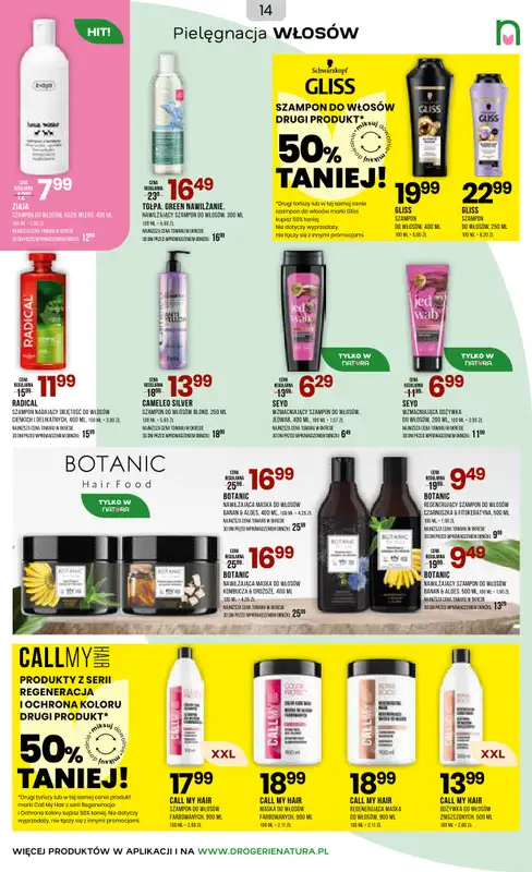 Drogerie Natura - gazetka promocyjna Gazetka od środy 03.06 do wtorku 16.06 - strona 14