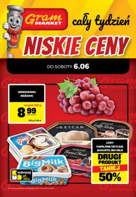 Gram Market - gazetka promocyjna Cały tydzień niskie ceny od piątku 05.06 do środy 10.06