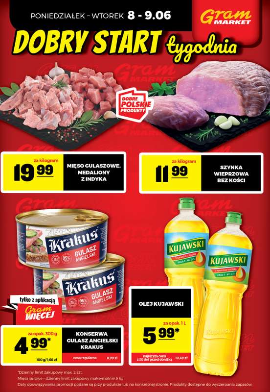 Gram Market - gazetka promocyjna Cały tydzień niskie ceny od piątku 05.06 do środy 10.06 - strona 4