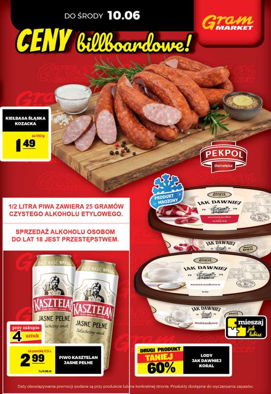 Gram Market - gazetka promocyjna Cały tydzień niskie ceny od piątku 05.06 do środy 10.06 - strona 3