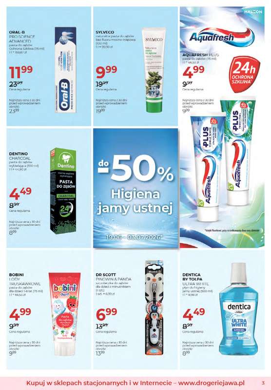 Drogerie Jawa - gazetka promocyjna Gazetka od środy 03.06 do piątku 03.07 - strona 3