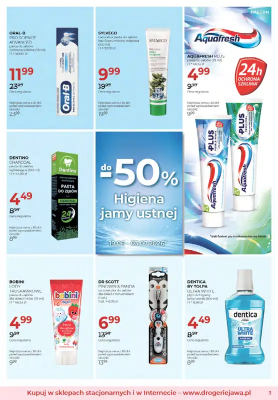 Drogerie Jawa - gazetka promocyjna Gazetka od środy 03.06 do piątku 03.07 - strona 3