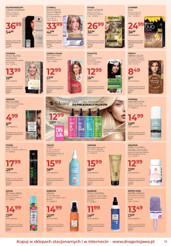 Drogerie Jawa - gazetka promocyjna Gazetka od środy 03.06 do piątku 03.07 - strona 13