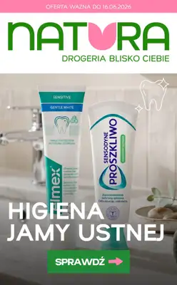 Drogerie Natura - gazetka promocyjna Higiena jamy ustnej - szczoteczki i pasty na promocji! od środy 03.06 do wtorku 16.06