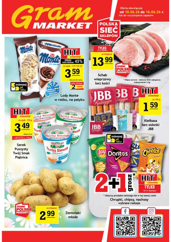 Gram Market - gazetka promocyjna Gazetka od środy 10.06 do wtorku 16.06