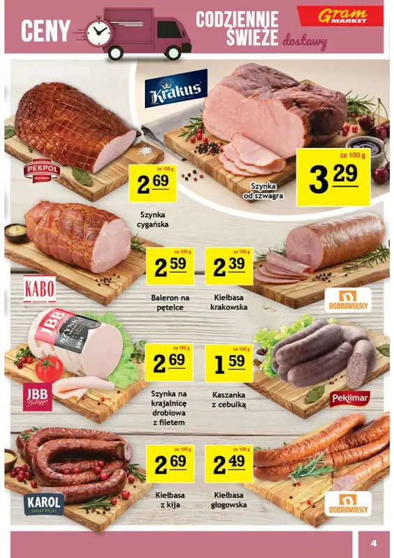 Gram Market - gazetka promocyjna Gazetka od środy 10.06 do wtorku 16.06 - strona 4