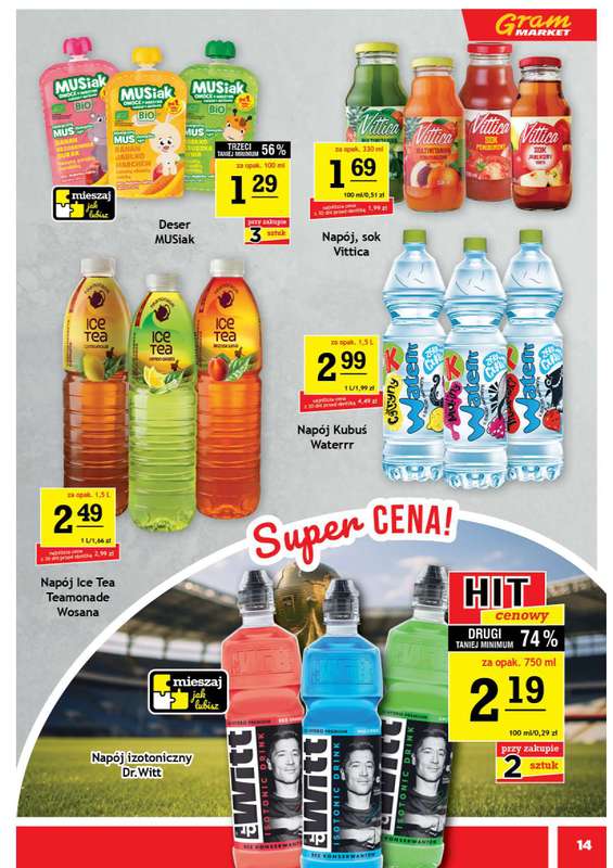 Gram Market - gazetka promocyjna Gazetka od środy 10.06 do wtorku 16.06 - strona 14