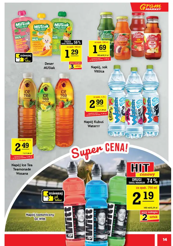 Gram Market - gazetka promocyjna Gazetka od środy 10.06 do wtorku 16.06 - strona 14