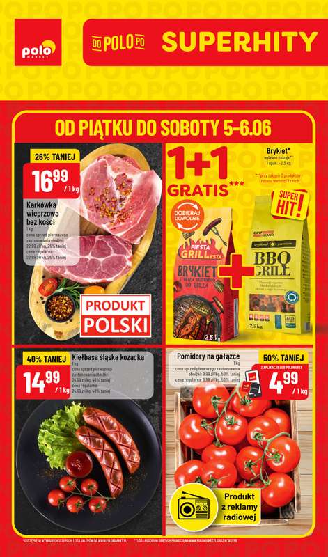 POLOmarket - gazetka promocyjna Super hity na weekend od piątku 05.06 do soboty 06.06