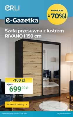 ERLI - gazetka promocyjna Urządź dom taniej z ERLI! od piątku 05.06 do niedzieli 07.06
