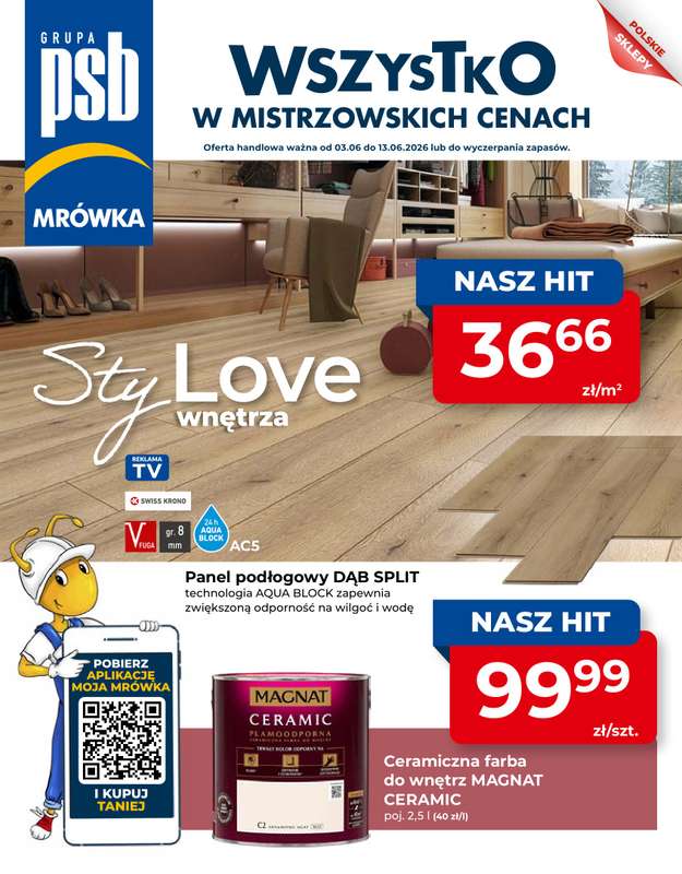PSB Mrówka - gazetka promocyjna Gazetka od środy 03.06 do soboty 13.06