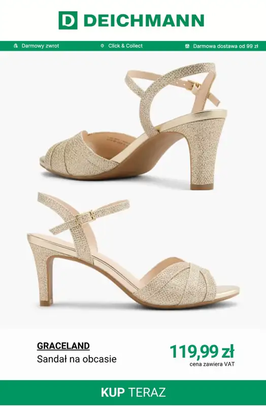 Deichmann - gazetka promocyjna Buty na wesele od środy 03.06  - strona 4