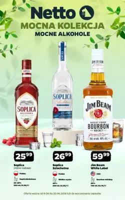 Netto - gazetka promocyjna Mocna Kolekcja - Alkohole Mocne  do soboty 20.06