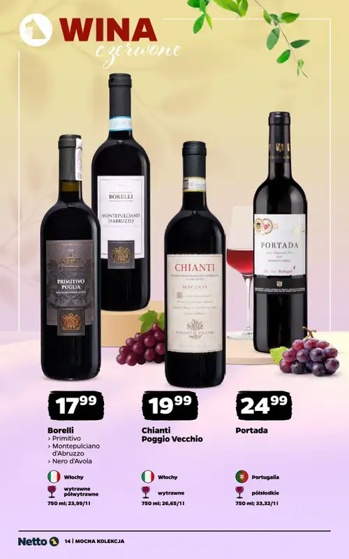 Netto - gazetka promocyjna Mocna Kolekcja - Wina  do soboty 20.06 - strona 14