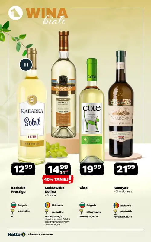 Netto - gazetka promocyjna Mocna Kolekcja - Wina  do soboty 20.06 - strona 6