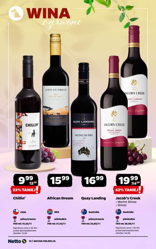Netto - gazetka promocyjna Mocna Kolekcja - Wina  do soboty 20.06 - strona 16