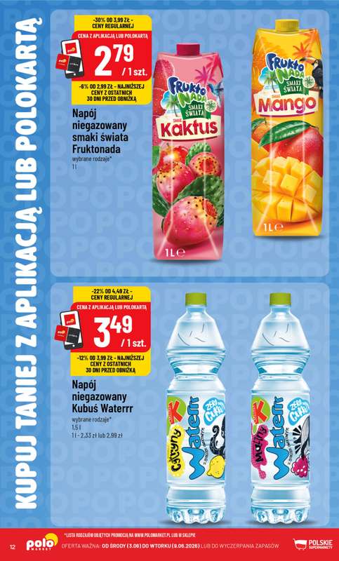 POLOmarket - gazetka promocyjna Katalog Kupuj taniej z POLOappką od środy 03.06 do wtorku 09.06 - strona 12