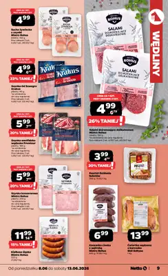 Netto - gazetka promocyjna Gazetka Spożywcza od poniedziałku 08.06 do soboty 13.06 - strona 9