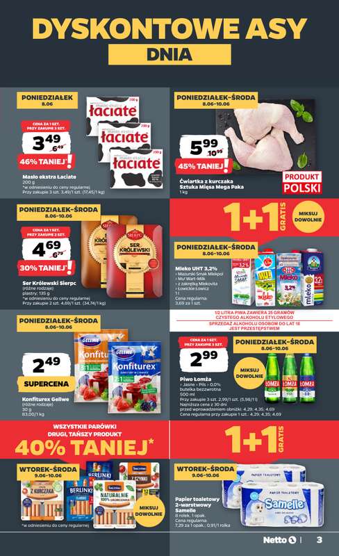 Netto - gazetka promocyjna Gazetka Spożywcza od poniedziałku 08.06 do soboty 13.06 - strona 3