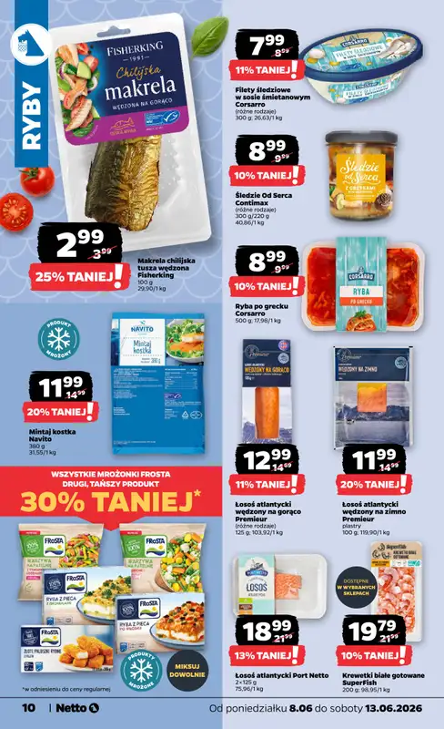 Netto - gazetka promocyjna Gazetka Spożywcza od poniedziałku 08.06 do soboty 13.06 - strona 10