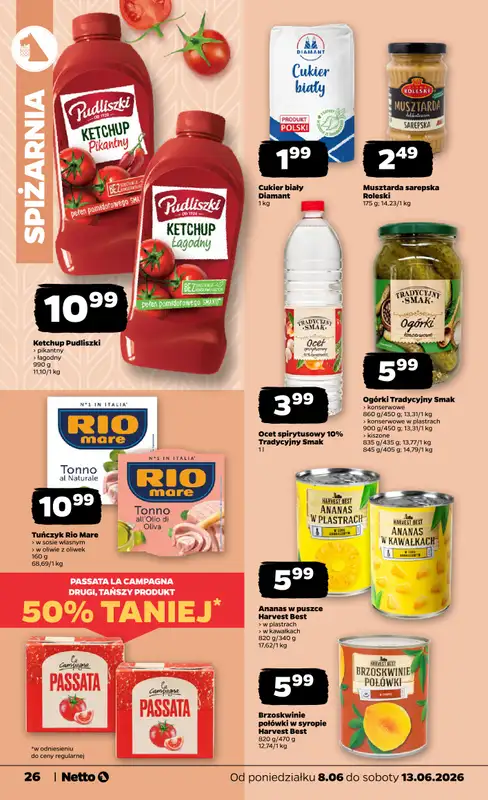 Netto - gazetka promocyjna Gazetka Spożywcza od poniedziałku 08.06 do soboty 13.06 - strona 26