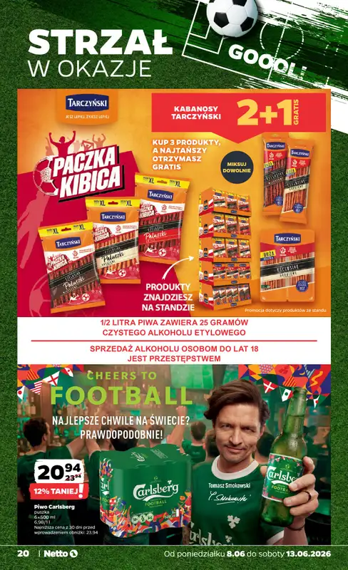 Netto - gazetka promocyjna Gazetka Spożywcza od poniedziałku 08.06 do soboty 13.06 - strona 20