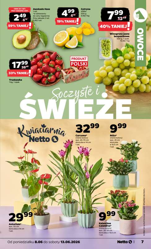 Netto - gazetka promocyjna Gazetka Spożywcza od poniedziałku 08.06 do soboty 13.06 - strona 7