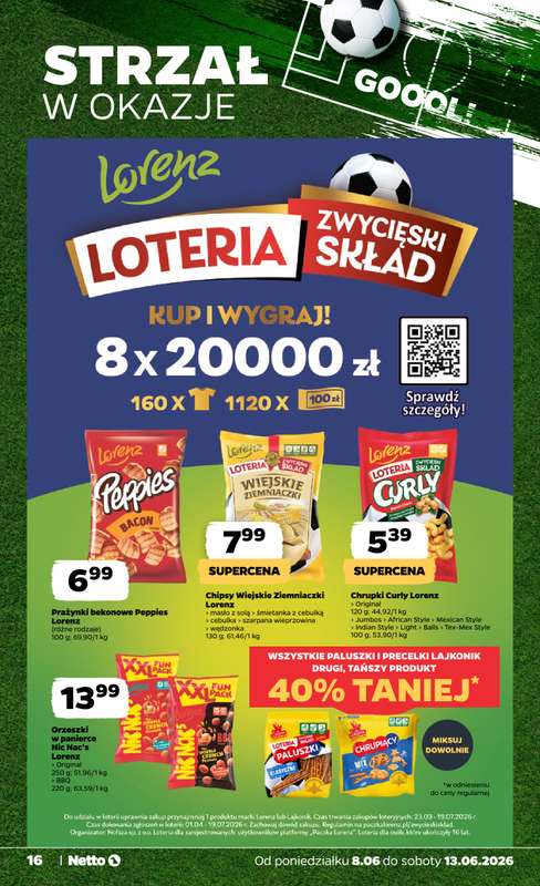 Netto - gazetka promocyjna Gazetka Spożywcza od poniedziałku 08.06 do soboty 13.06 - strona 16