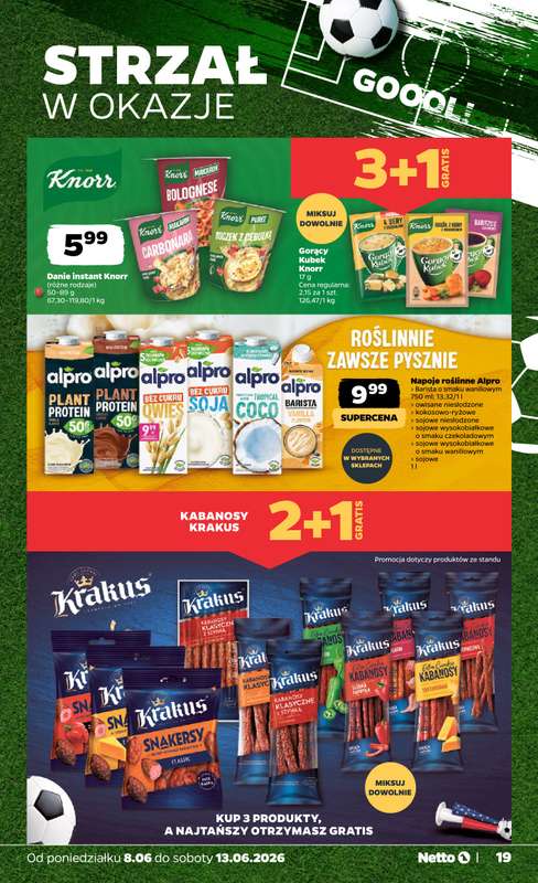Netto - gazetka promocyjna Gazetka Spożywcza od poniedziałku 08.06 do soboty 13.06 - strona 19