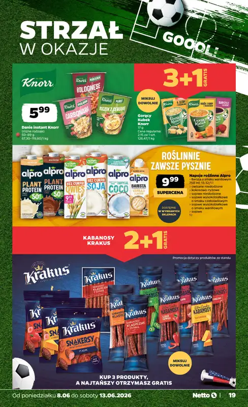 Netto - gazetka promocyjna Gazetka Spożywcza od poniedziałku 08.06 do soboty 13.06 - strona 19
