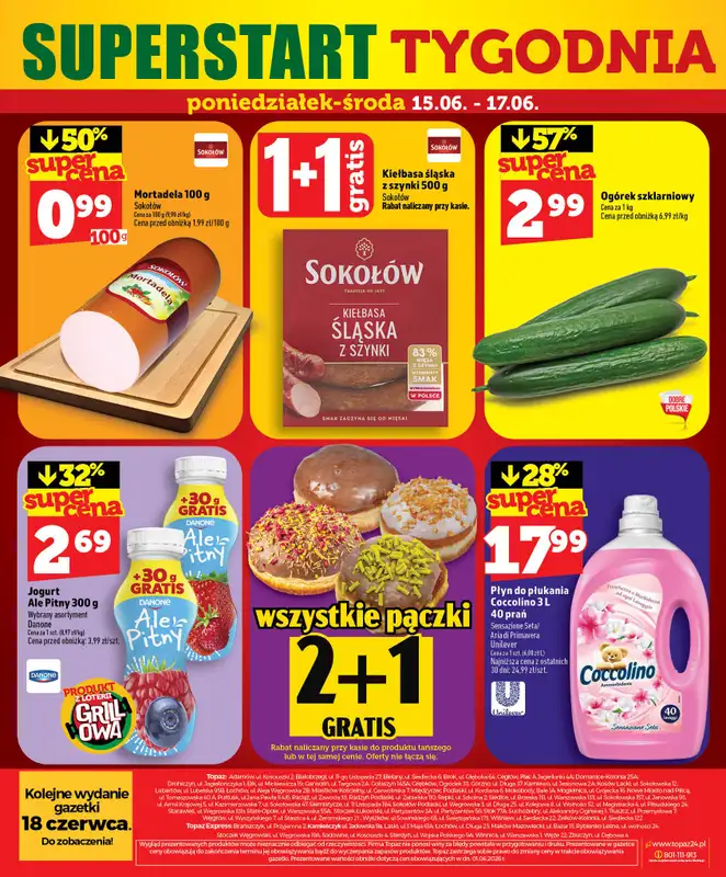 TOPAZ - gazetka promocyjna Nowa gazetka od czwartku, 11.06 od czwartku 11.06 do środy 17.06 - strona 62
