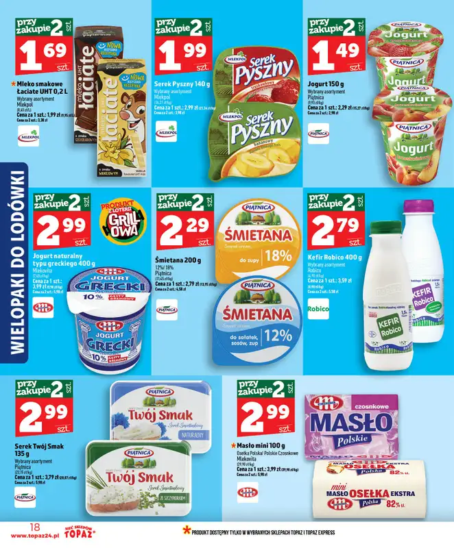 TOPAZ - gazetka promocyjna Nowa gazetka od czwartku, 11.06 od czwartku 11.06 do środy 17.06 - strona 18