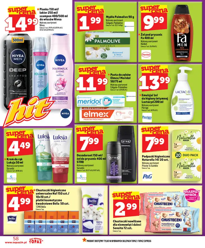TOPAZ - gazetka promocyjna Nowa gazetka od czwartku, 11.06 od czwartku 11.06 do środy 17.06 - strona 58