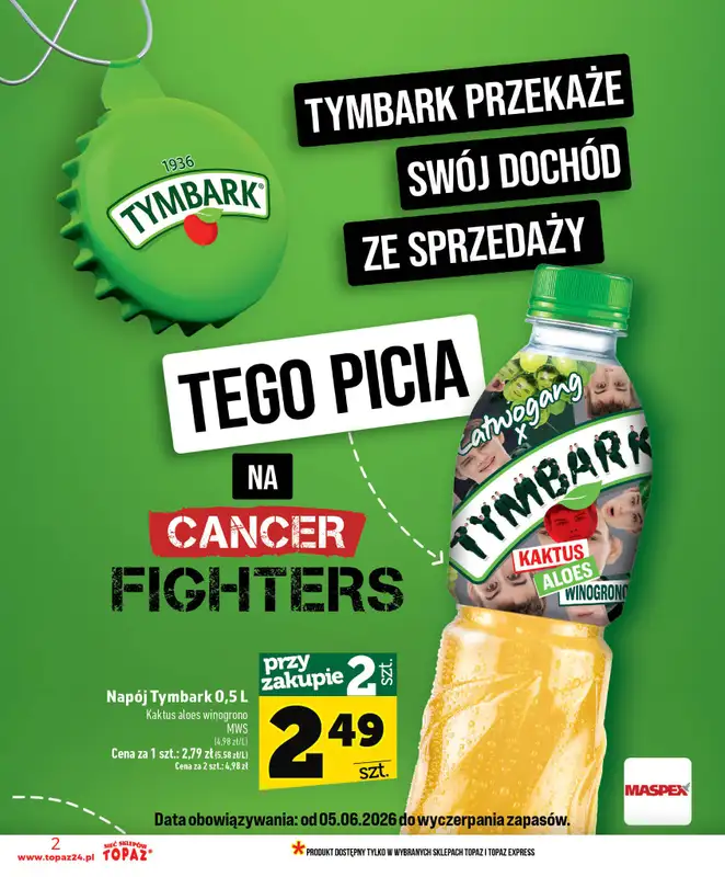 TOPAZ - gazetka promocyjna Nowa gazetka od czwartku, 11.06 od czwartku 11.06 do środy 17.06 - strona 2