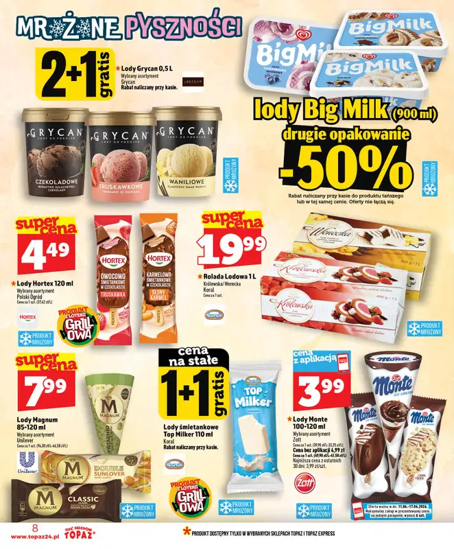TOPAZ - gazetka promocyjna Nowa gazetka od czwartku, 11.06 od czwartku 11.06 do środy 17.06 - strona 8