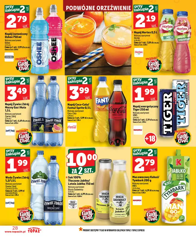TOPAZ - gazetka promocyjna Nowa gazetka od czwartku, 11.06 od czwartku 11.06 do środy 17.06 - strona 28