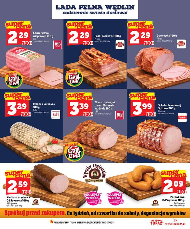 TOPAZ - gazetka promocyjna Nowa gazetka od czwartku, 11.06 od czwartku 11.06 do środy 17.06 - strona 17