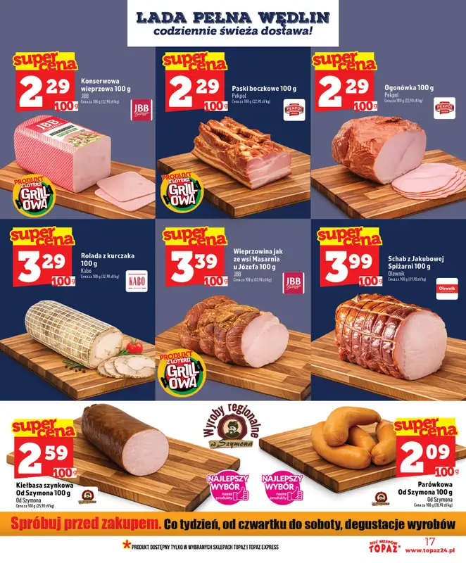 TOPAZ - gazetka promocyjna Nowa gazetka od czwartku, 11.06 od czwartku 11.06 do środy 17.06 - strona 17