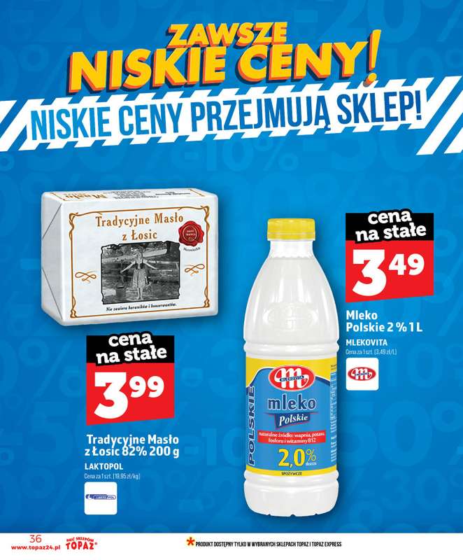 TOPAZ - gazetka promocyjna Nowa gazetka od czwartku, 11.06 od czwartku 11.06 do środy 17.06 - strona 36