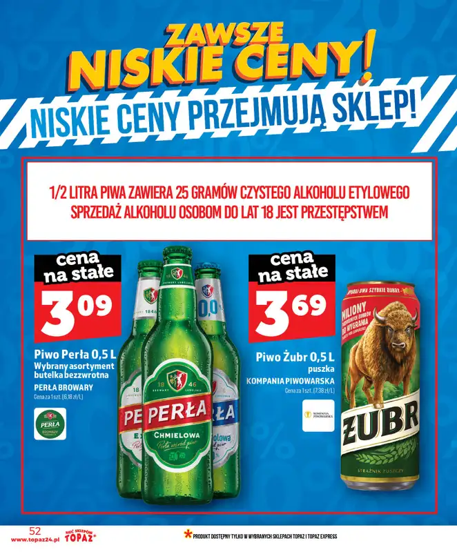 TOPAZ - gazetka promocyjna Nowa gazetka od czwartku, 11.06 od czwartku 11.06 do środy 17.06 - strona 52