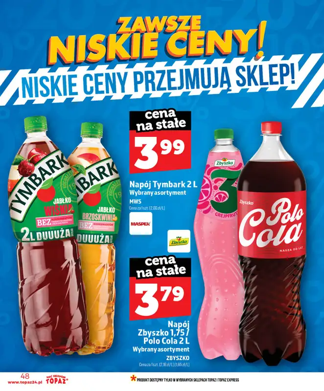 TOPAZ - gazetka promocyjna Nowa gazetka od czwartku, 11.06 od czwartku 11.06 do środy 17.06 - strona 48