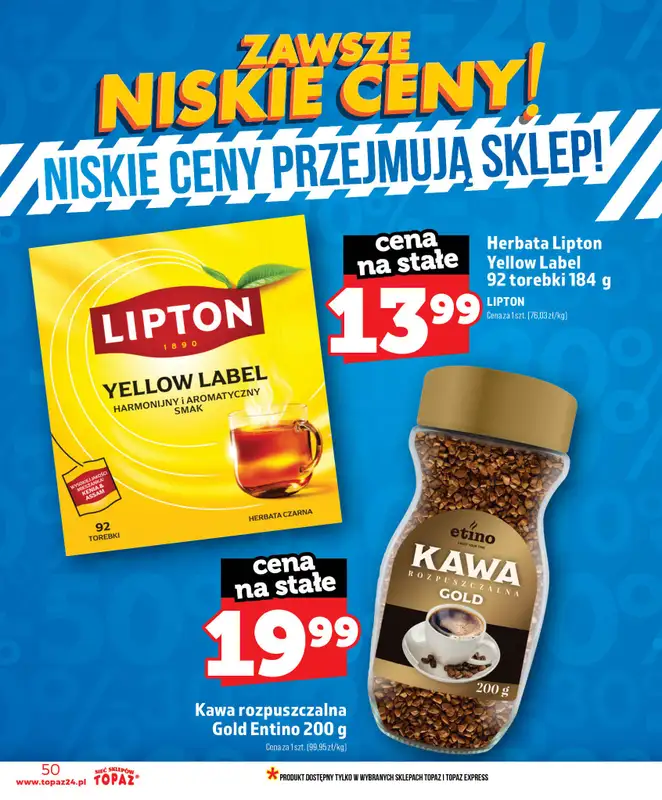 TOPAZ - gazetka promocyjna Nowa gazetka od czwartku, 11.06 od czwartku 11.06 do środy 17.06 - strona 50