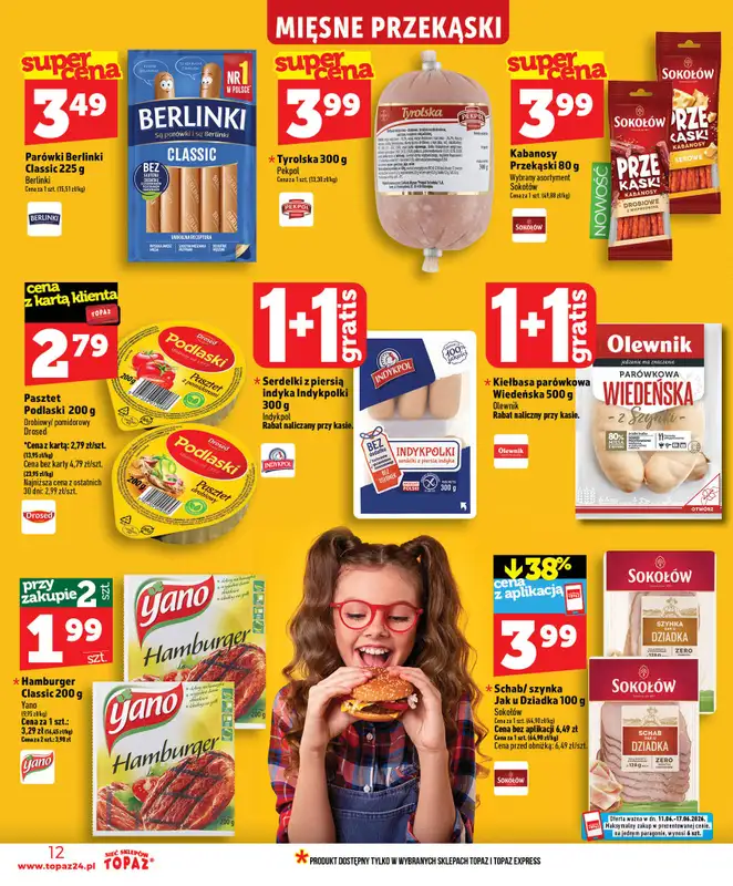 TOPAZ - gazetka promocyjna Nowa gazetka od czwartku, 11.06 od czwartku 11.06 do środy 17.06 - strona 12