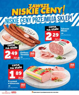 TOPAZ - gazetka promocyjna Nowa gazetka od czwartku, 11.06 od czwartku 11.06 do środy 17.06 - strona 34