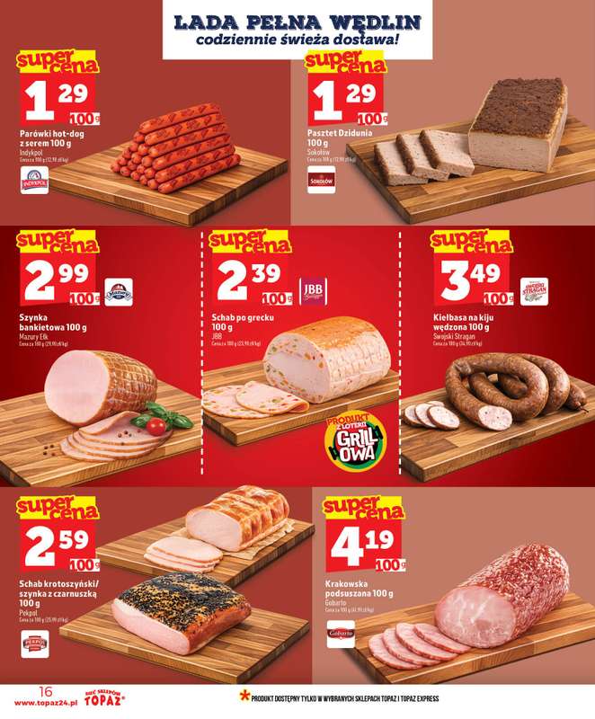 TOPAZ - gazetka promocyjna Nowa gazetka od czwartku, 11.06 od czwartku 11.06 do środy 17.06 - strona 16