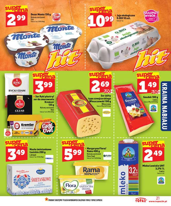 TOPAZ - gazetka promocyjna Nowa gazetka od czwartku, 11.06 od czwartku 11.06 do środy 17.06 - strona 21