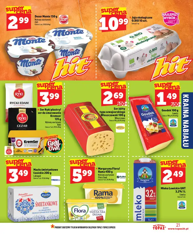 TOPAZ - gazetka promocyjna Nowa gazetka od czwartku, 11.06 od czwartku 11.06 do środy 17.06 - strona 21