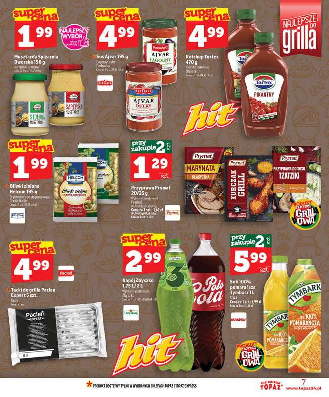 TOPAZ - gazetka promocyjna Nowa gazetka od czwartku, 11.06 od czwartku 11.06 do środy 17.06 - strona 7